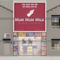 Thiết kế shop mẹ và bé Mum Mum Milk - 43m2 - Bình Thuận